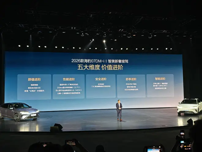 2026款海豹07DM-i 14.98万起 激光雷达+爆胎控制+1585km续航+云辇-C3