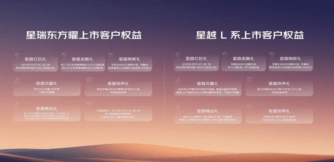 L2级智驾辅助全系标配 25款星瑞/星越L加新上市2
