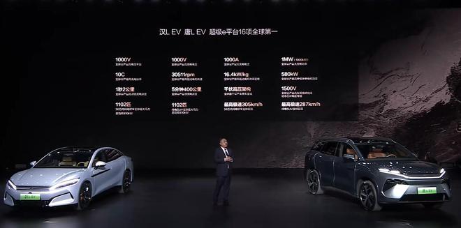 比亚迪汉L/唐L预售27和28万起！全球首搭3万转电机+兆瓦闪充 5分钟充400公里5