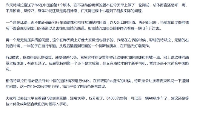 特斯拉FSD入华 舆论过热 资本遇冷4