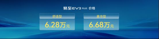 售6.28万起 5门4座电动小车江铃易至EV3 PLUS上市2