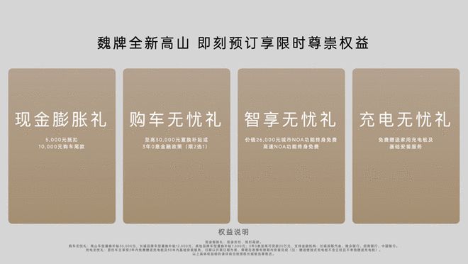 尺寸超5米/标配辅助驾驶 魏牌全新高山预售32.98万起3
