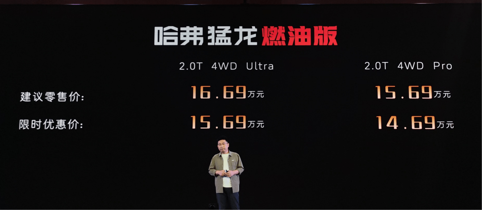 哈弗猛龙燃油版售14.69万起 逆潮而涌的方盒子