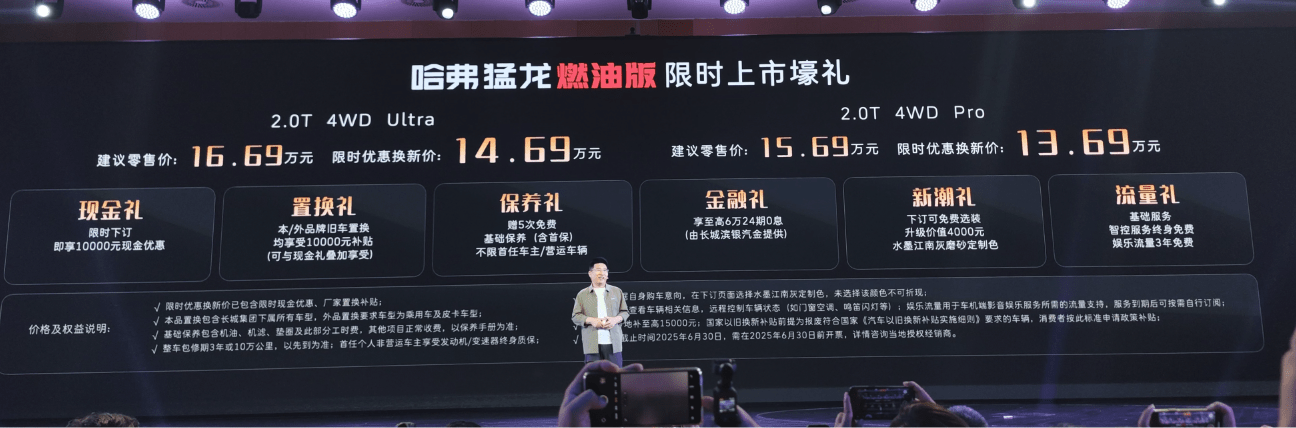哈弗猛龙燃油版售14.69万起 逆潮而涌的方盒子2