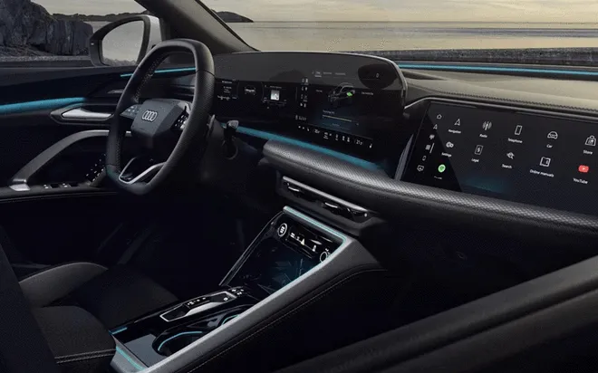 纯电续航100km/三屏座舱 全新奥迪Q5插混版官图发布4