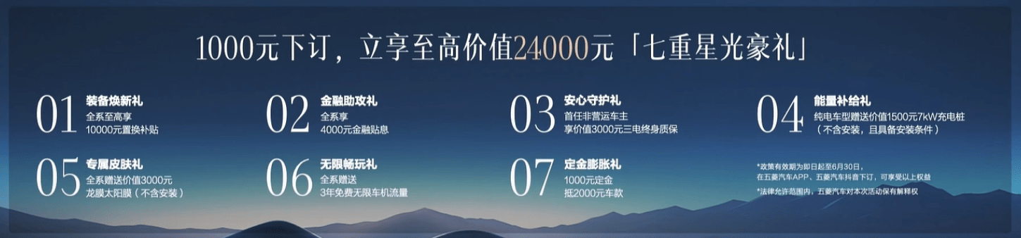 限时置换一口价7.68万元起 2025款五菱星光上市3